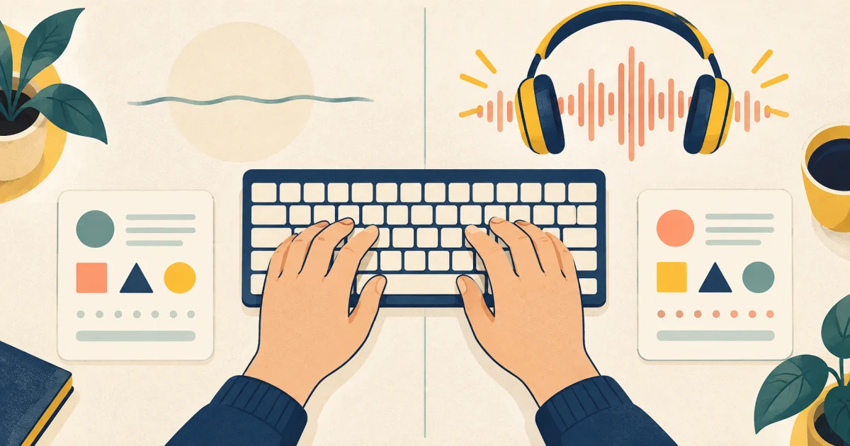 Keyboard between silent and music listening conditions with matched typing scorecards